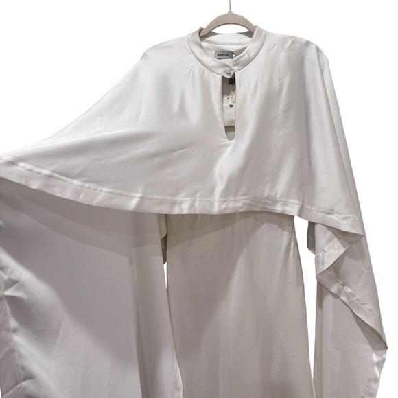 NWT Simkhai Amory Gown Bridal Wedding Formal Preppy Monochrome Chic Ivory Sz 4 - Picture 10 of 16